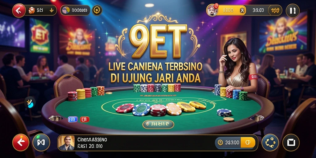 Gameplay Live Casino yang menarik di aplikasi 9ET.