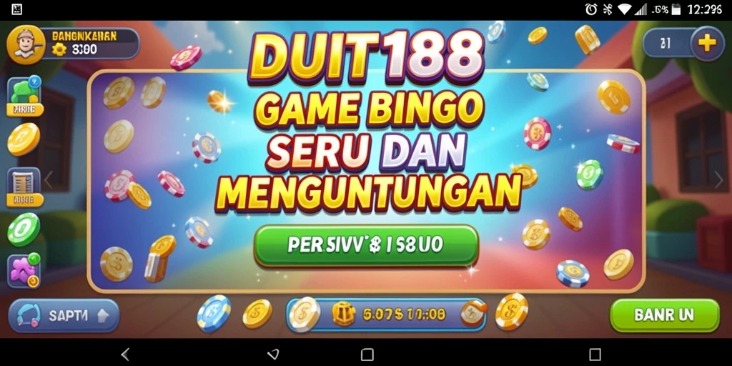 Tampilan gameplay seru dalam aplikasi Bingo DUIT188.