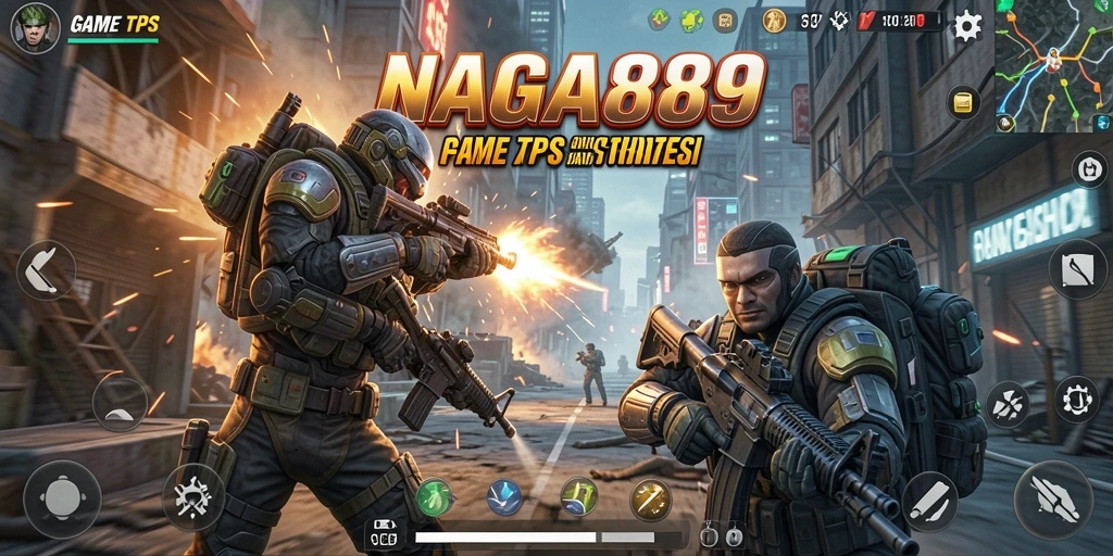 Tampilan gameplay TPS yang mendebarkan dalam NAGA889.
