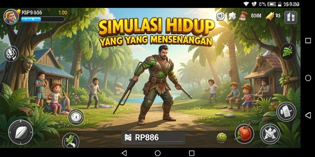 Tampilan gameplay di RP886 yang menarik dan interaktif.