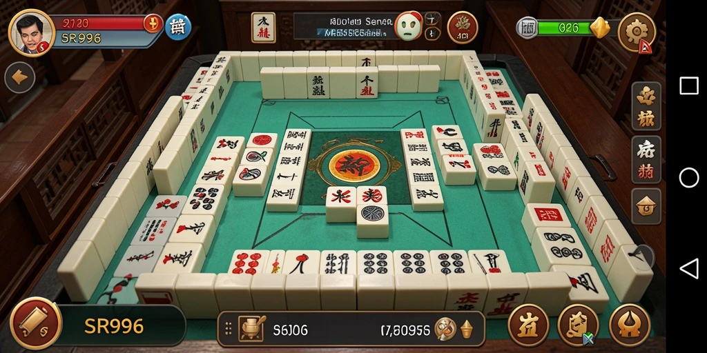 Tampilan gameplay seru dalam game Mahjong SR996.