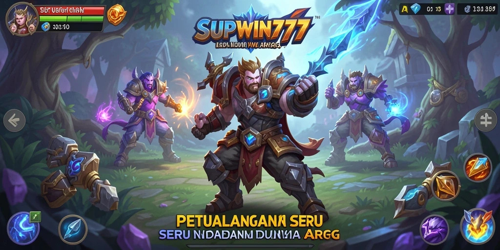 Screenshot menampilkan aksi epic di dalam game ARPG SUPWIN777.