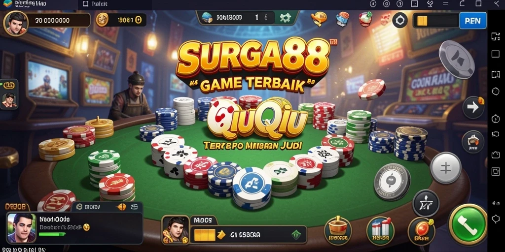 Gameplay QiuQiu yang seru dan mendebarkan dalam SURGA88.
